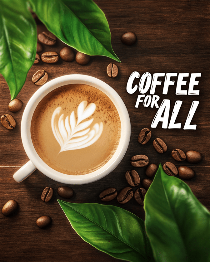 A white coffee